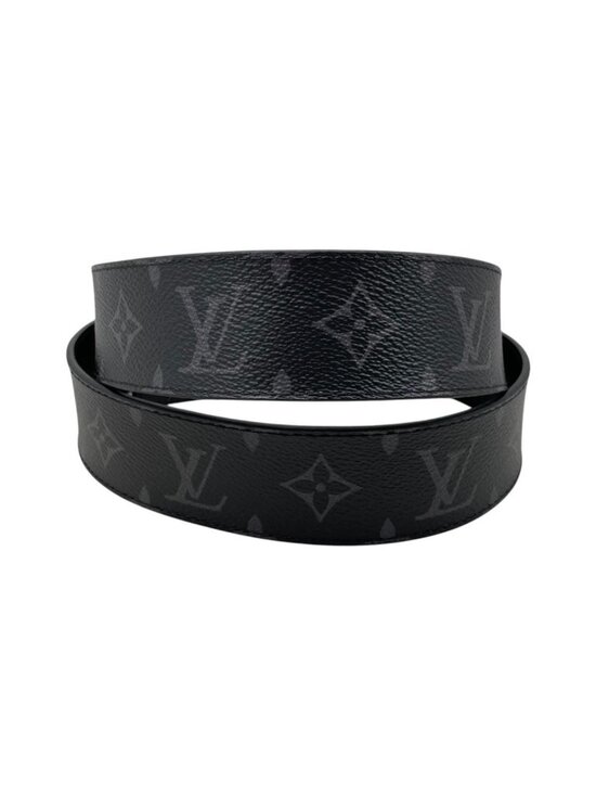 Louis Vuitton Belt LV Initial 40 mm Reversible Monogram Eclipse Black